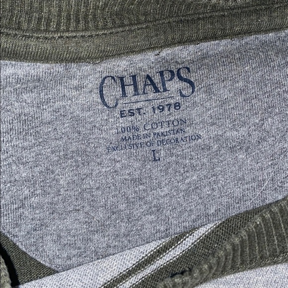 green and grey striped sweater - Picture 3 of 3